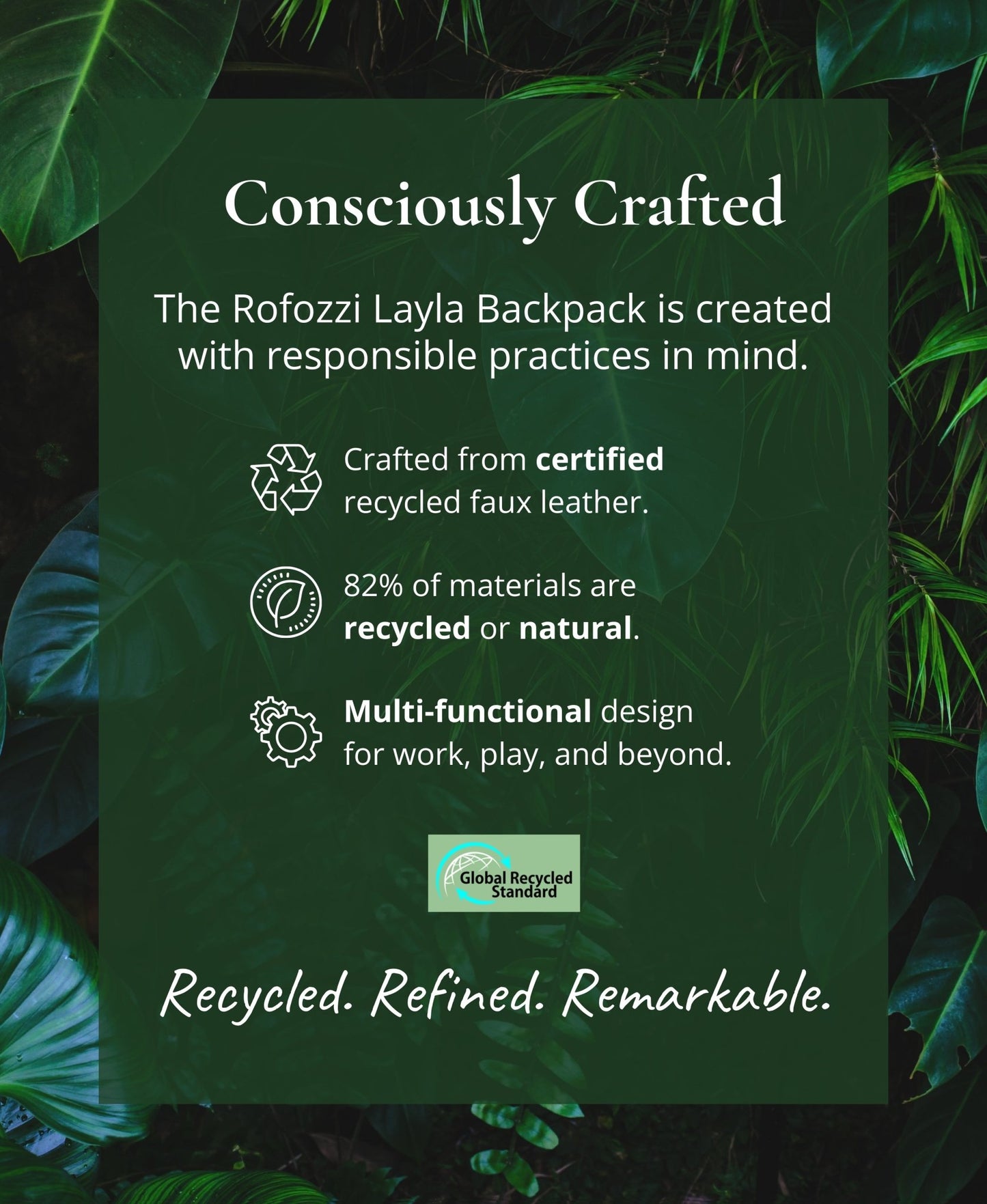Layla Tablet Backpack, Black Handbags and Purses - Rofozzi