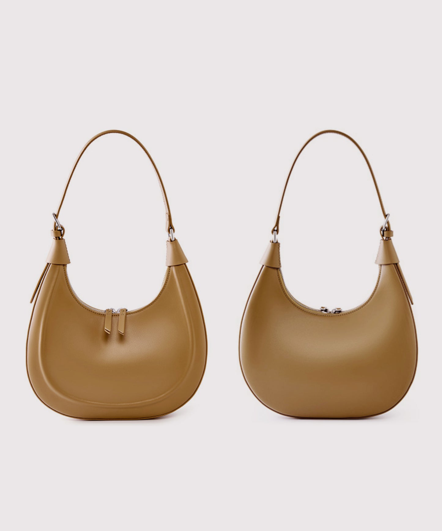 Rofozzi Aura Leather Crescent Shoulder Bag
