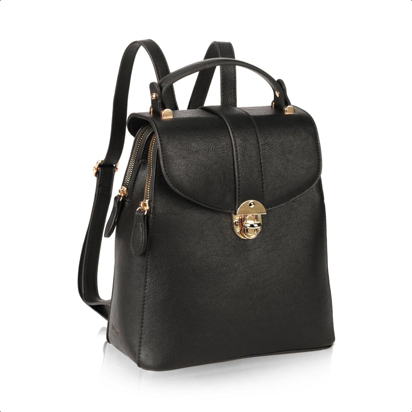 Layla Tablet Backpack, Black Handbags and Purses - Rofozzi