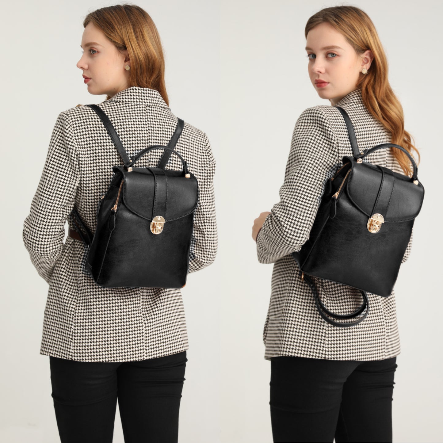Layla Tablet Backpack, Black Handbags and Purses - Rofozzi