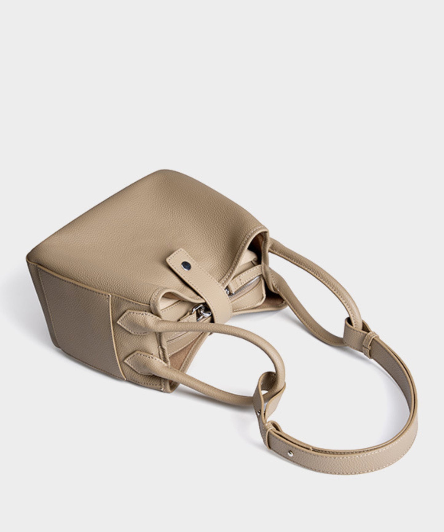 Rofozzi Nora Leather Convertible Shoulder Basket Tote Bag
