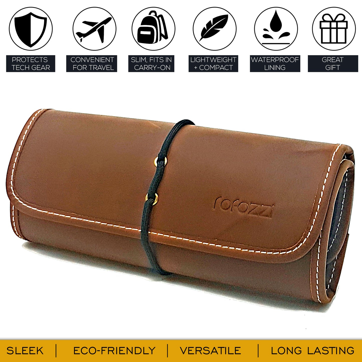 Sleek Tech Organizer - Tan