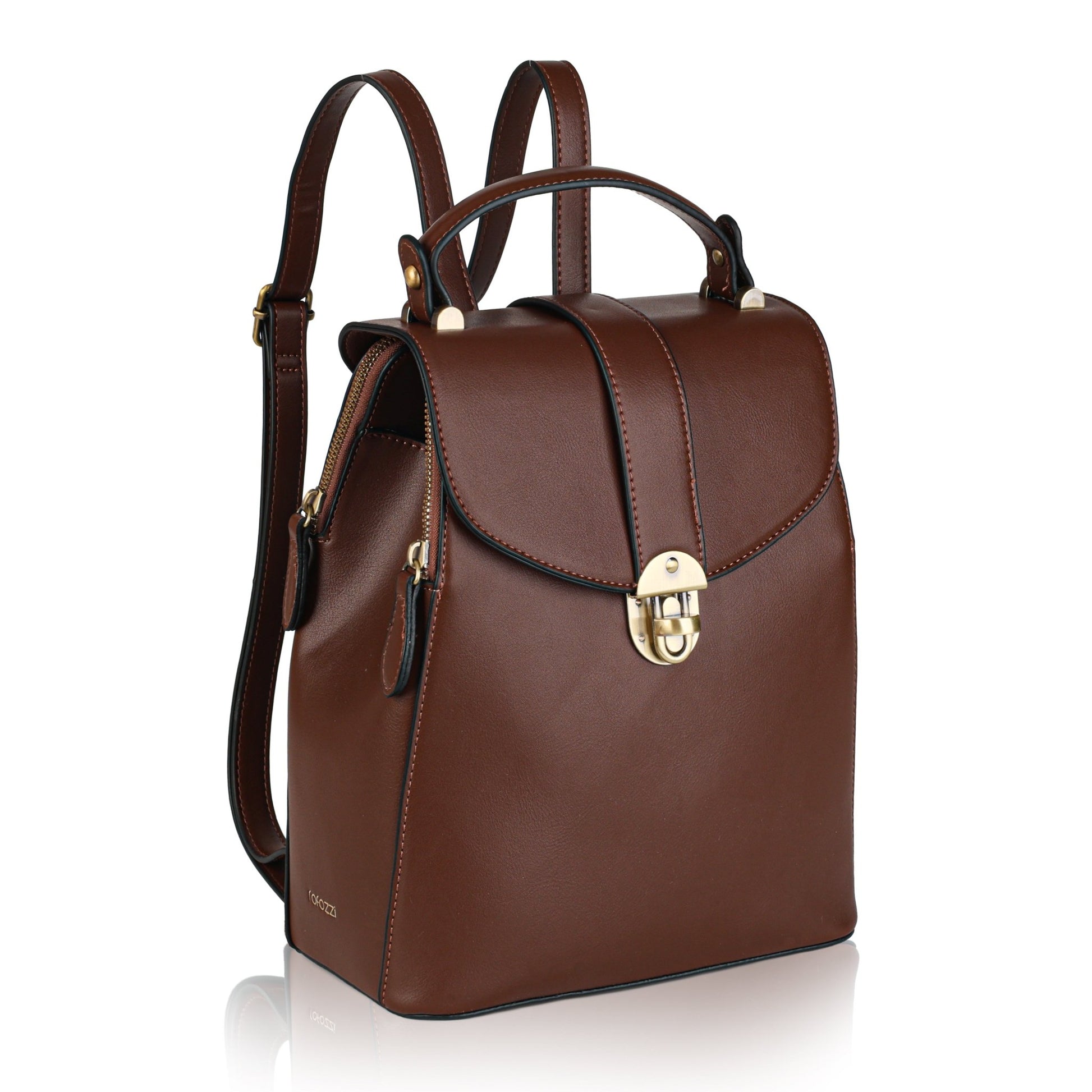Layla Tablet Backpack, Espresso Handbags and Purses - Rofozzi