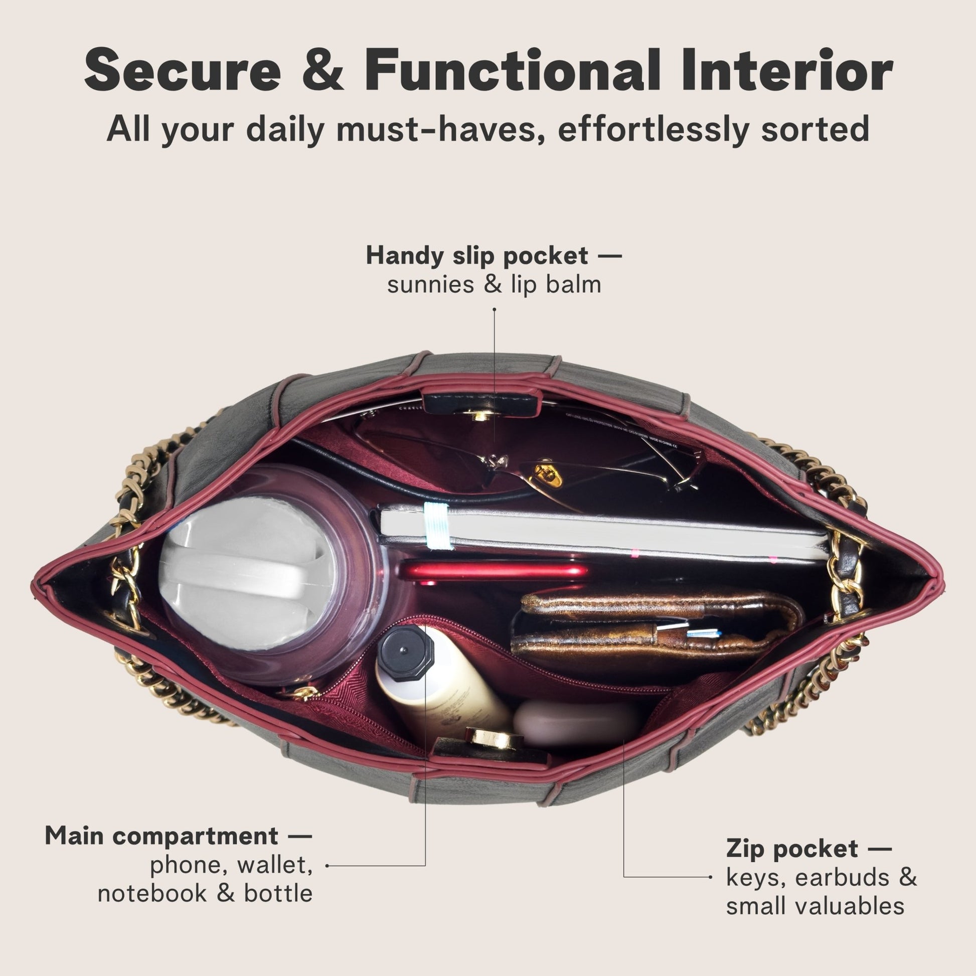 Nova Bucket Bag for Women (Black) Handbags and Purses - Rofozzi