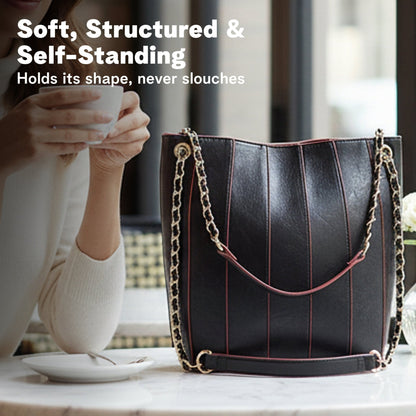 Nova Bucket Bag for Women (Black) Handbags and Purses - Rofozzi