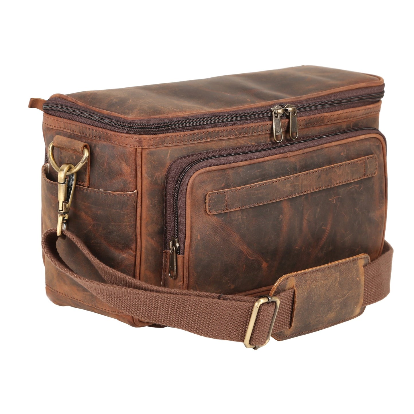 Rofozzi Ranger Vintage Full - Grain Leather Camera Messenger Bag Camera Bags - Rofozzi