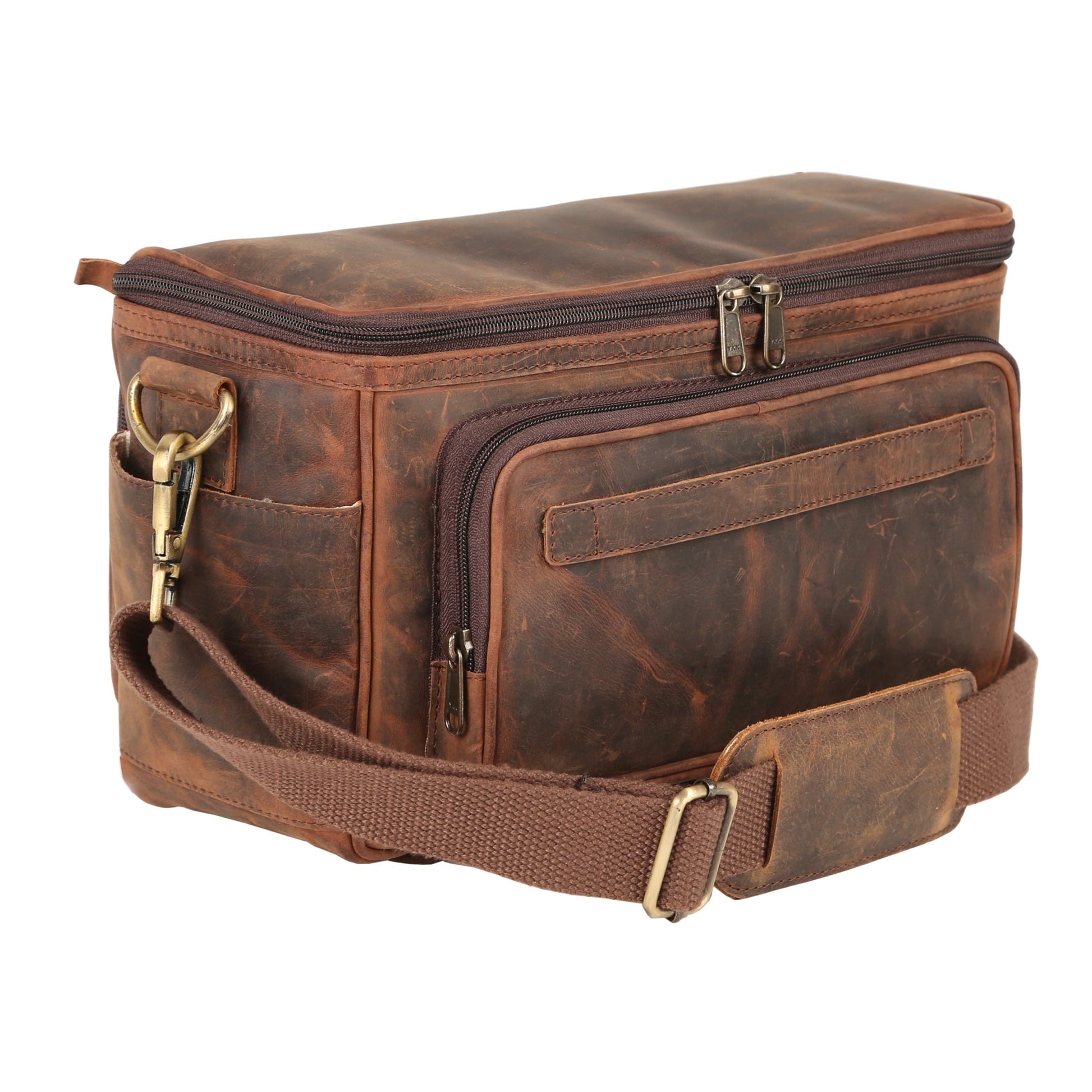 Rofozzi Ranger Vintage Full - Grain Leather Camera Messenger Bag Camera Bags - Rofozzi