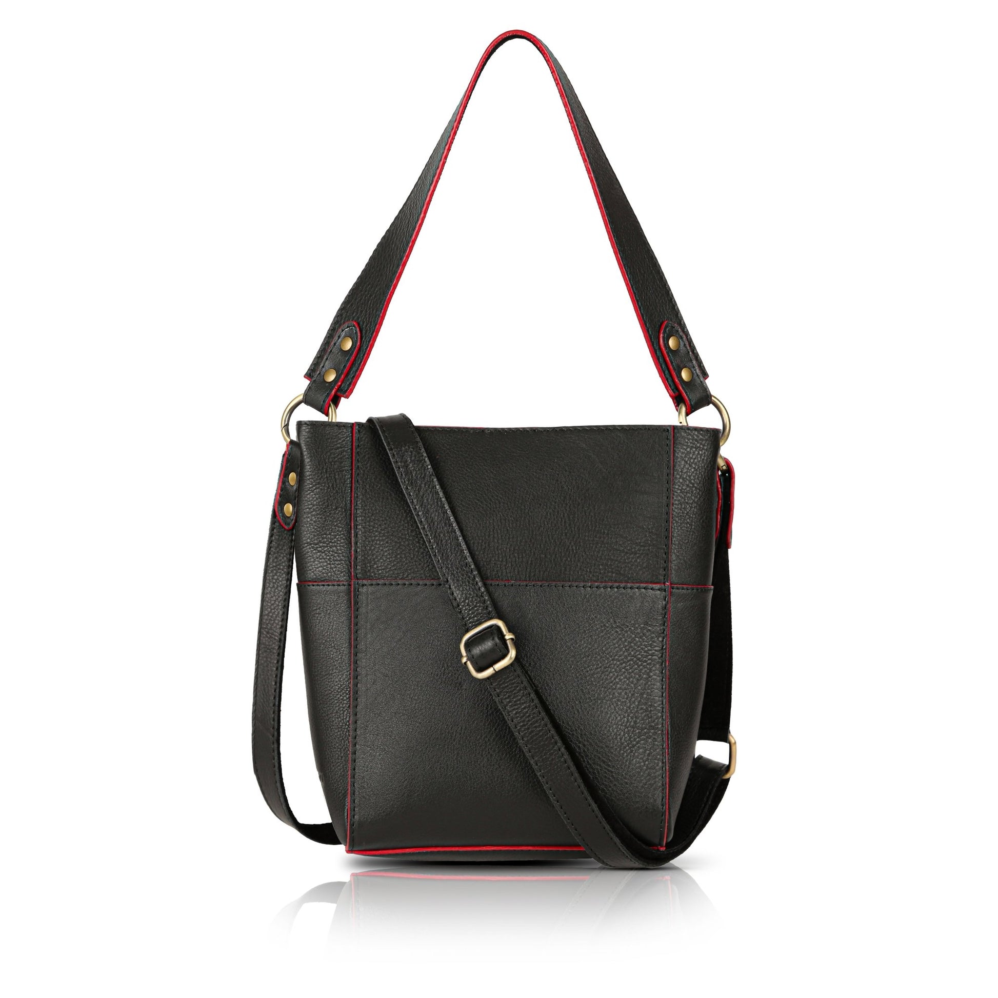 Small Leather Bucket Bags for Women Handbags and Purses - Rofozzi