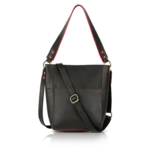 Small Leather Bucket Bags for Women Handbags and Purses - Rofozzi