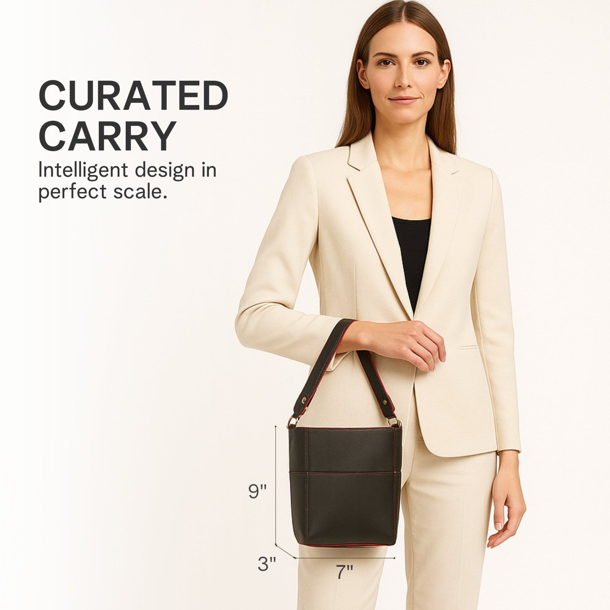 Small Leather Bucket Bags for Women Handbags and Purses - Rofozzi