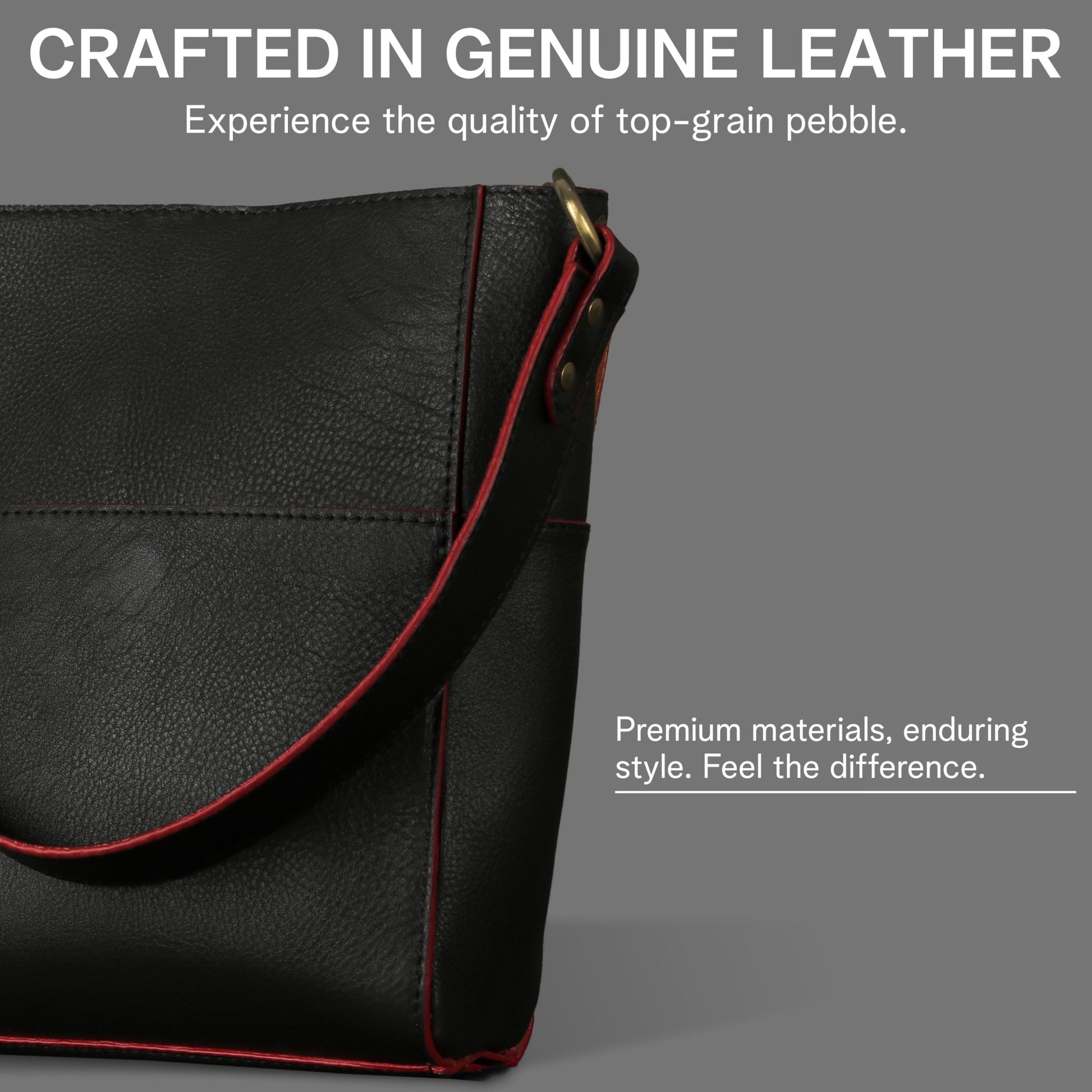 Small Leather Bucket Bags for Women Handbags and Purses - Rofozzi