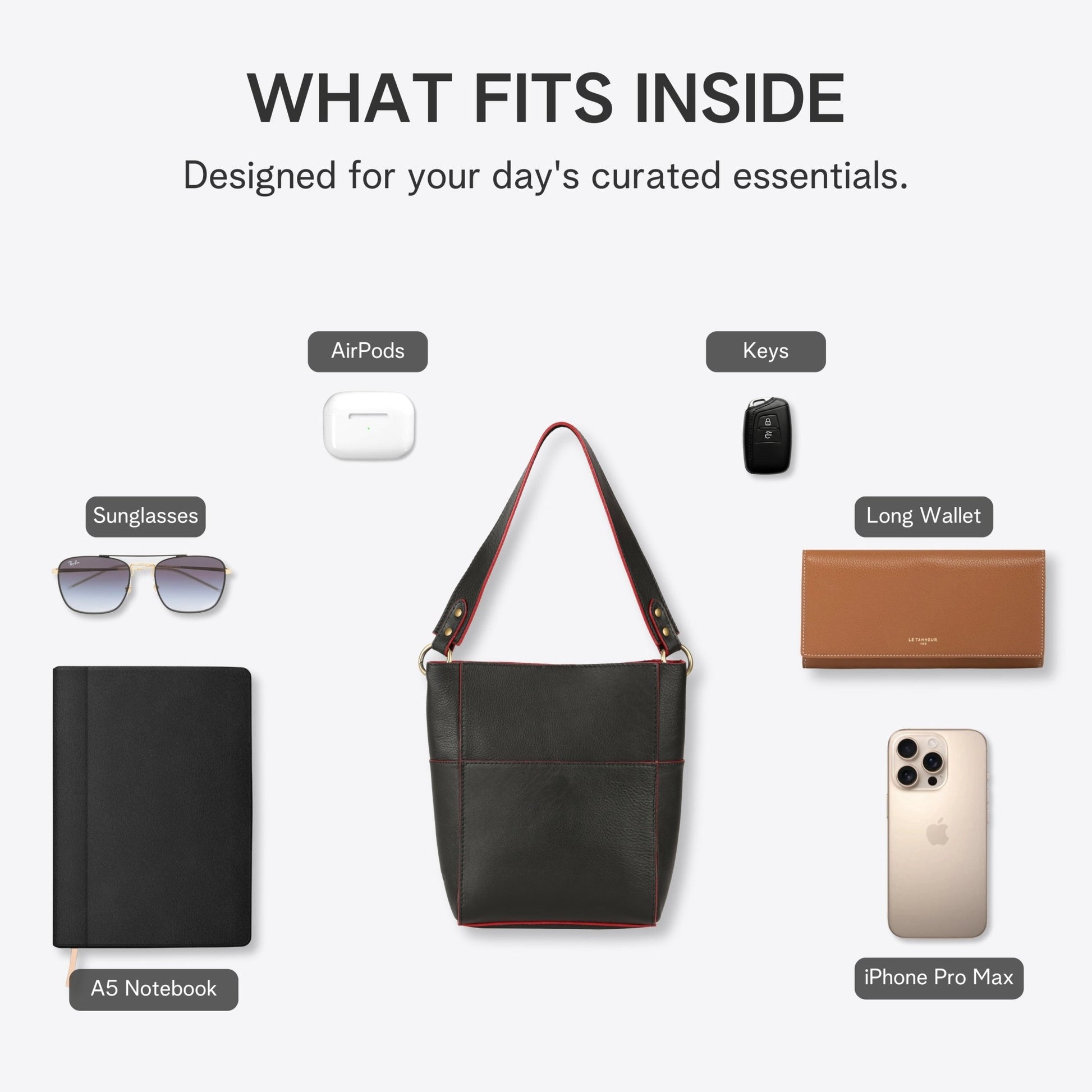 Small Leather Bucket Bags for Women Handbags and Purses - Rofozzi