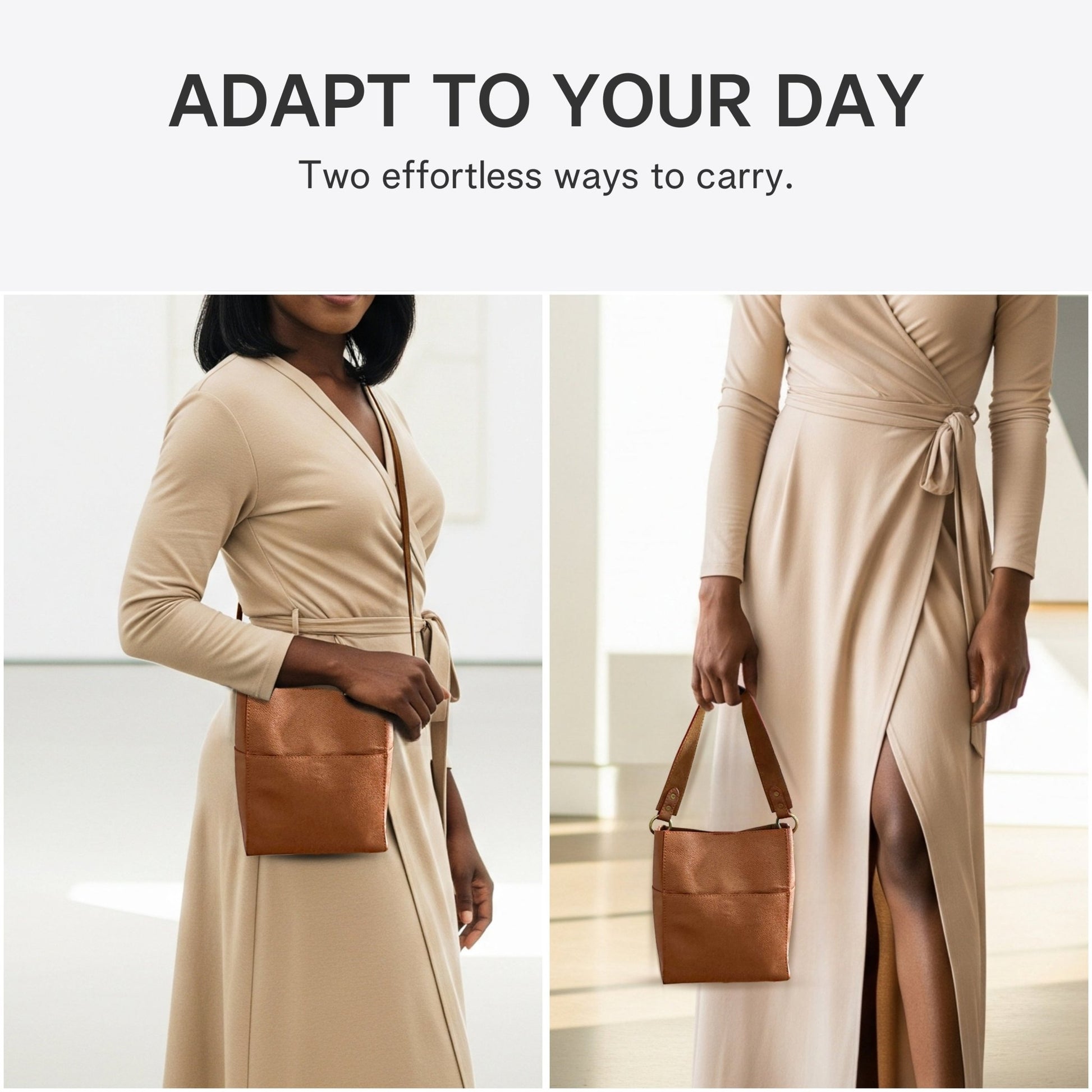 Leather Crossbody Bucket Bags for Women Handbags and Purses - Rofozzi