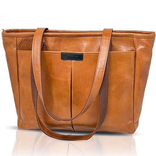 Real Leather Laptop Bag for Women Totes - Rofozzi