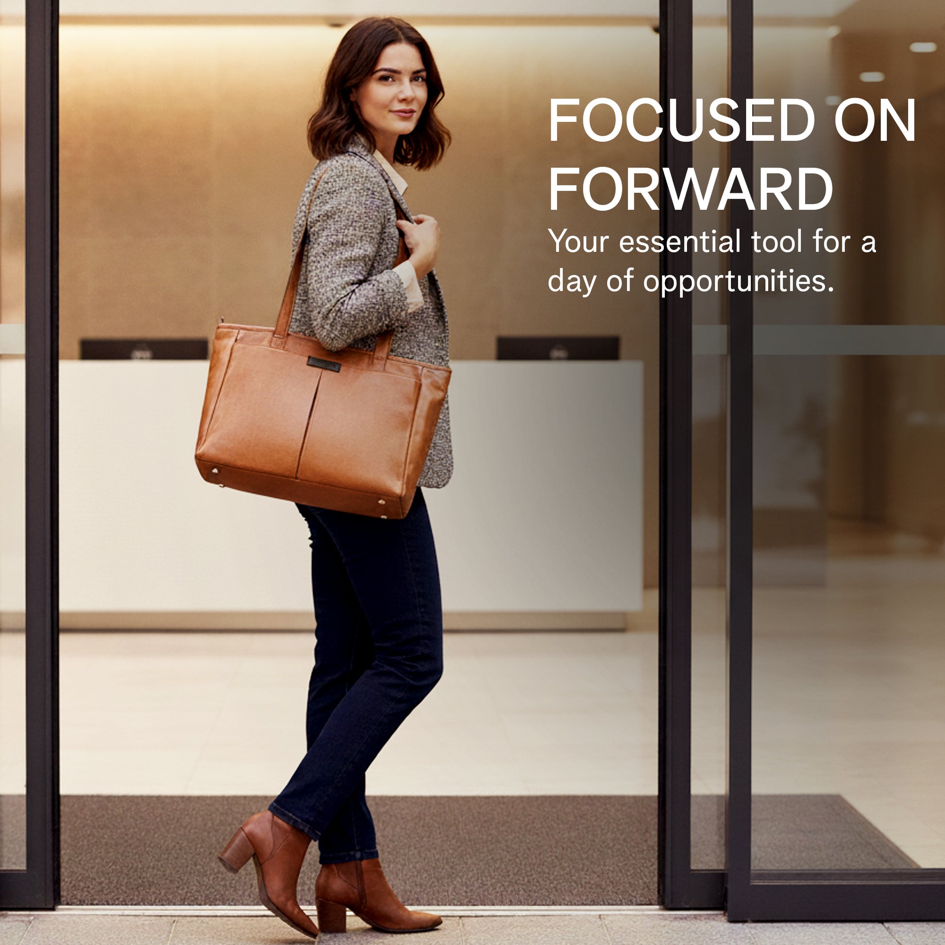 Real Leather Laptop Bag for Women Totes - Rofozzi