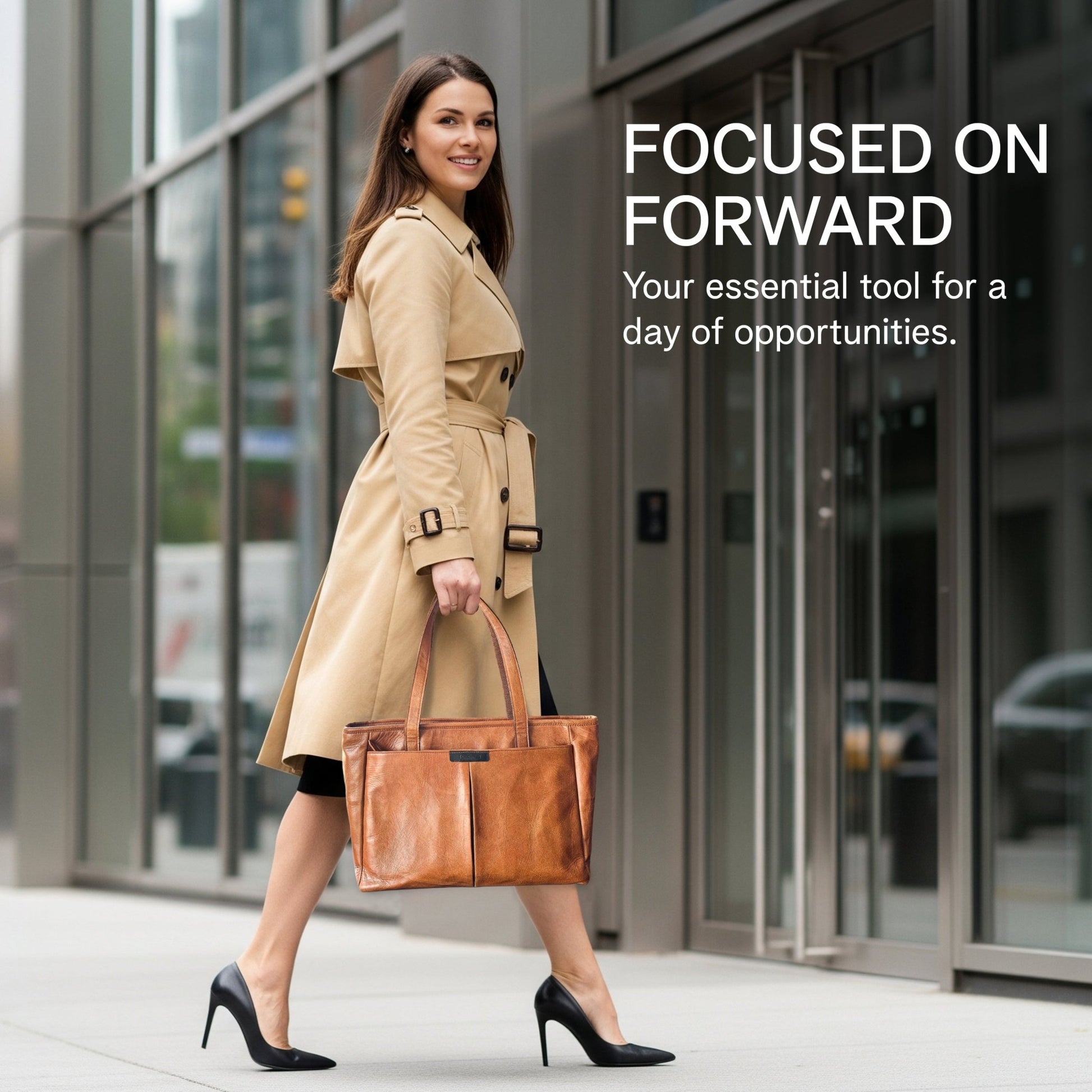 Real Leather Laptop Bag for Women Totes - Rofozzi