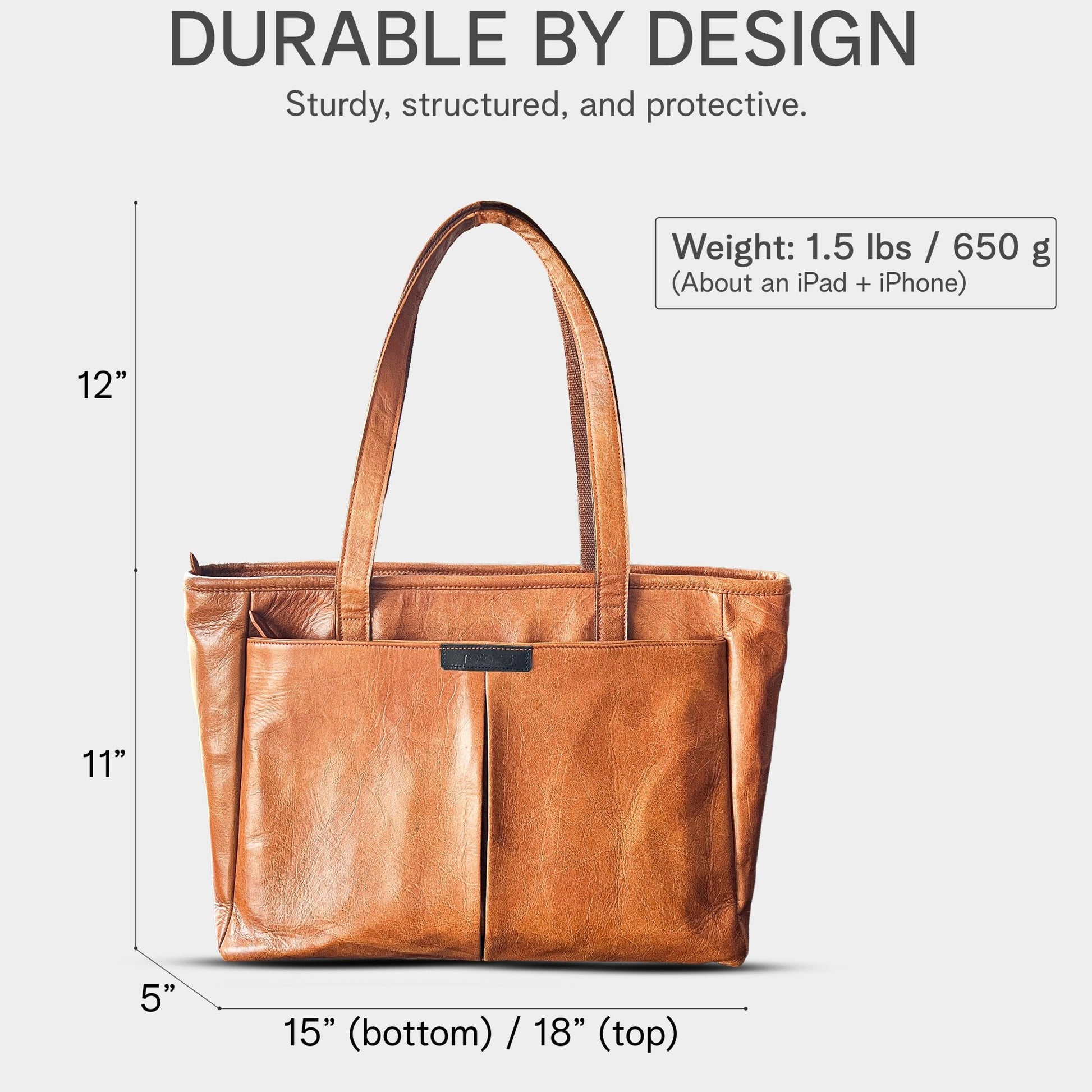 Real Leather Laptop Bag for Women Totes - Rofozzi