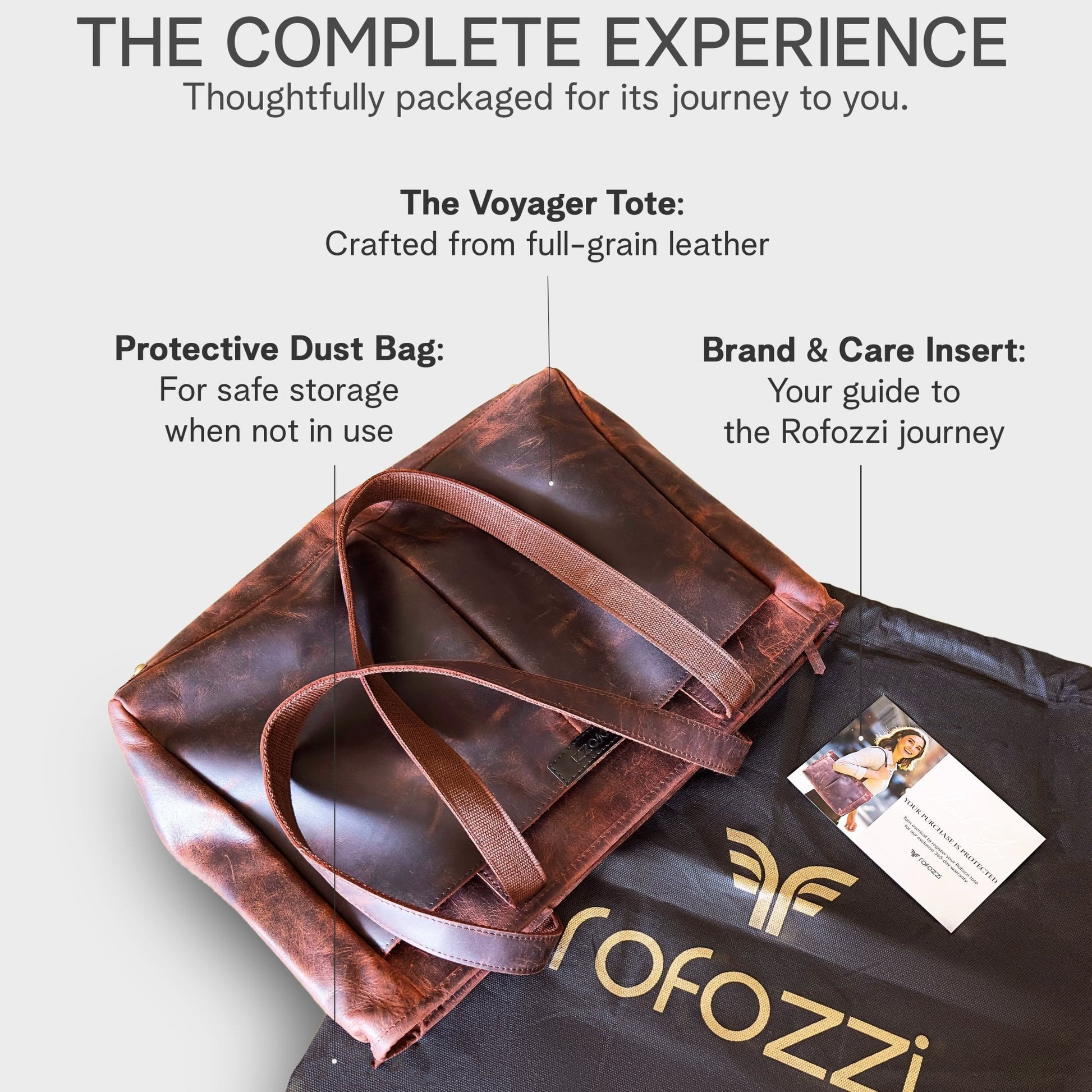 Real Leather Laptop Bag for Women Totes - Rofozzi