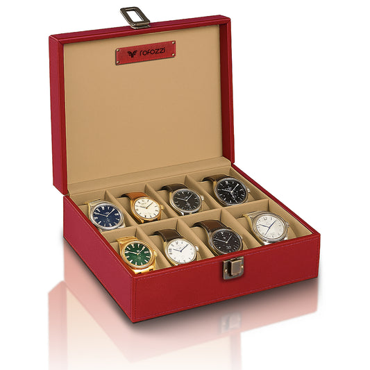 Personalized Luxury: 8-Slot Watch Collector's Case