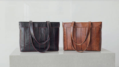 Vegan Leather Laptop Tote Bag for Women – 14 Inch