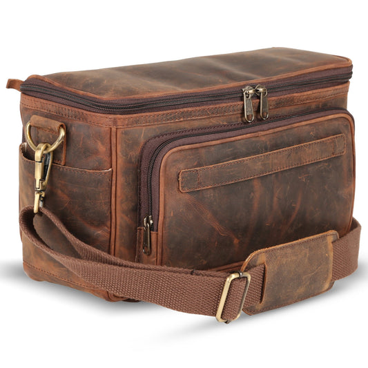 Rofozzi Ranger Vintage Full - Grain Leather Camera Messenger Bag Camera Bags - Rofozzi