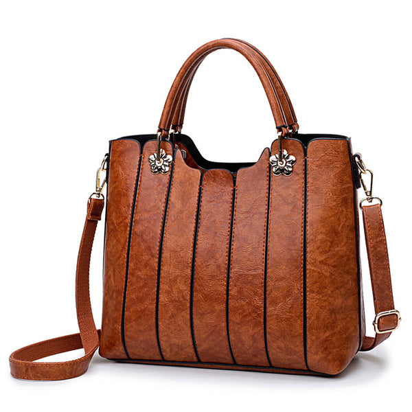 Brown Lane Handbag | Vegan Leather Purse | Top Handle Women Fashion ...