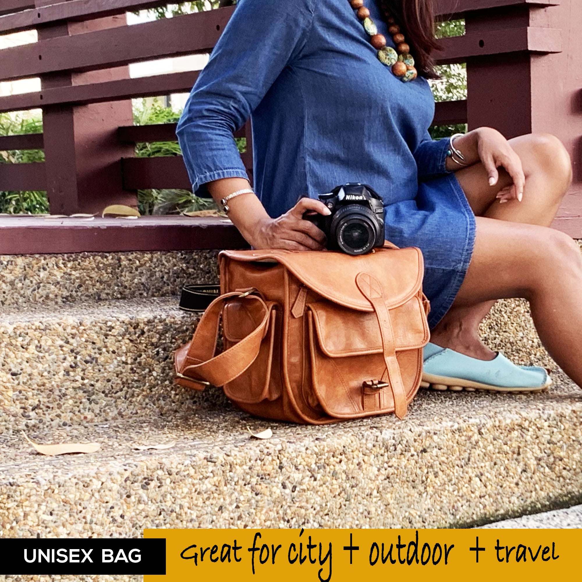 Genuine Leather Camera Bag, Carry Case For photography bag Camera Bag For  Nikon