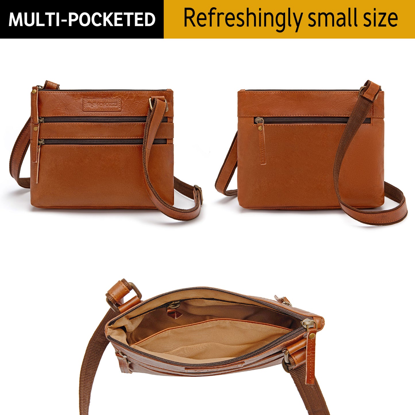 Leather Crossbody Bags For Women - Hazel