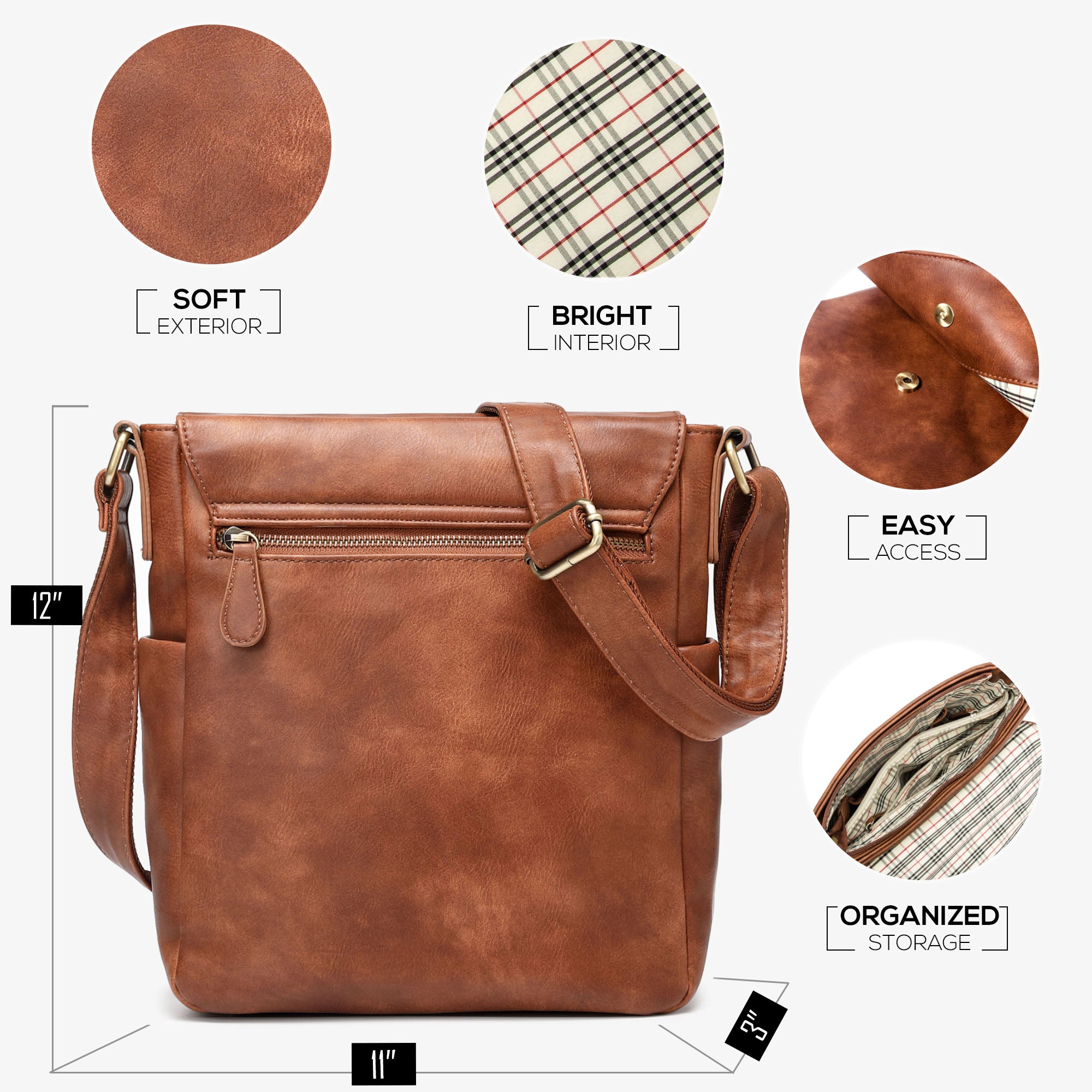 City Messenger | Everyday sling bag fits tablet | Rofozzi